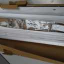 Ceiling Curtain Track, Curtain Track with Roller Hooks, 9ft - 12ft Ceiling Mounted Rail Set for Room Divider, White