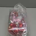 72Pcs Valentines Heart Shaped Ornaments - Valentines Heart Decorations - Red Pink Silver Glitter Hearts Shaped Baubles - Romantic Christmas Valentine's Day Tree Hanging Decorations