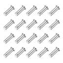 uxcell 20Pcs M10 x 30mm Single Hole Clevis Pins, 304 Stainless Steel Flat Head Hitch Pins for Trailer Latch, Mechanics Repair, Furniture Installation, Industrial Equipment