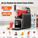 Slushie Machine No Ice Needed, Auto-Clean, 220W Quick Frozen Drink Maker with 6 Preset Programs for Margaritas, Frapps, Milk Shake and More, Slushy Machine for Home, 88oz