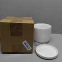 8 inch Ceramic Plant Pot with Drainage Hole and Saucer - Suitable for Indoor and Outdoor Use, Modern Planters for House Garden Flower Tree Snake Monstera Plants (8", Matte White)