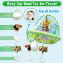 Dr.Rapeti Baby Car Seat Toy for Travel Rear Facing Double Sided Baby Travel Activity Car Seat Entertainment Toy Easy Drive Gift for Newborn Baby Infant