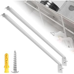 Yingsi-fty 15pack Wire Shelving Support Bracket,White Wire Shelf Support Bracket,Can Be Combined With Wire Shelf Brackets 16 Inch,Wire Shelving Support Brackets For Provide Support For Shelves (12 in)