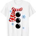 Snowflake Snowman Costumes Christmas Family Matching Kids TShirt M