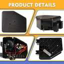 Club Car Electrical Component Box Asm/Electrical Box Cover, Fits for Gas Club Car DS 1992-2015, OEM#1013609, 1015777/102711201, 1015373, 1014808, 1015372