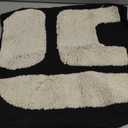 Black White Geometric Tufted Decorative Throw Pillow CoverChunky Boho Minimalist Modern Pillow CaseMid Century Woven Abstract Pillow Sham for Bed Couch Living Room18x18 inches, 1PCS