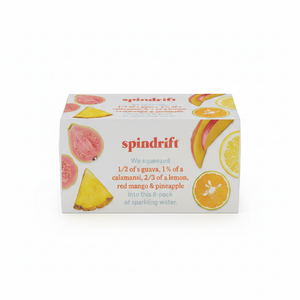Tropical Lemonade Spindrift Sparkling Water 24pk x12oz l 20lbs.   BB 01/22/26
