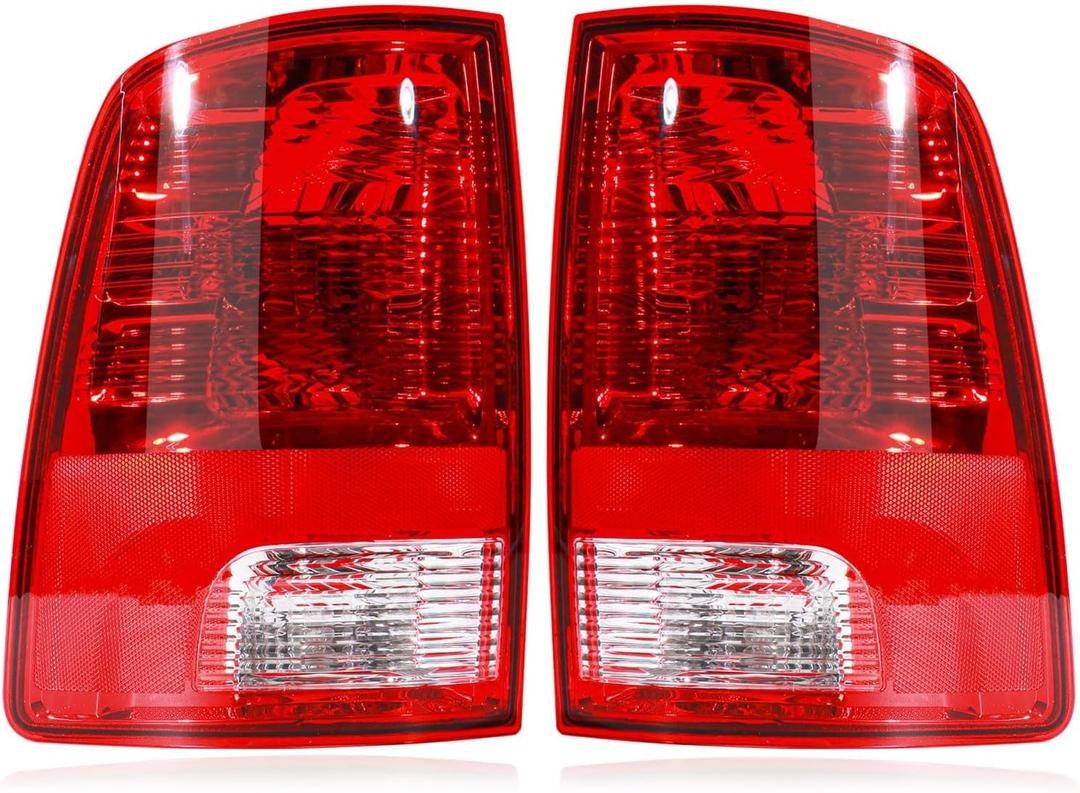 Tail Lights Assembly Compatible with 2009-2018 Dodge Ram 1500 2500 3500, Rear Light Taillights Replacement # 55277415AD 55277414AE