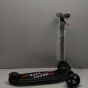 Besrey Kick Scooter for Kids Ages 3-10, 3-Wheel Folding Scooter with Adjustable Height, LED Light Wheels, Extra Wide Deck for Outdoor Activities (Black)