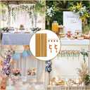 Over The Table Rod Stand with Clamps Adjustable Table Balloon Arch Stand for Party Wedding Anniversary, 34 to 98.43 Length, 30.25 to 47.25 Height(Color:Gold)