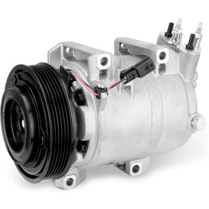 Air Conditioner AC Compressor Compatible with Nissan Rogue 2008-2013, Rogue Select 2014-2015, L4 2.5L, w/One Plug, Replacement for AC System
