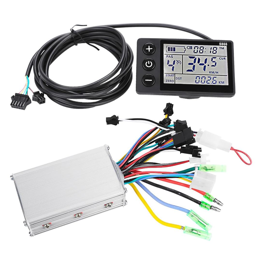 Electric Controller Box Motor Brushless Controller , 24V 48V Electric Scooter Brushless Controller Kit with LCD Display Panel ,Scooter Motor Controller , for Electric