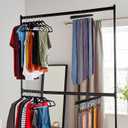 Belt Hanger for Closet, Holds Max 60 Belts, Wooden 20 Hooks Belt Organizer Wardrobe Accessory, 360 Rotatable Belt Storage Hanger Rack Space Saver for Belt, Bra, Tank Top, Tie, Scarf (2)