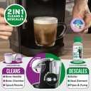 Keurig Compatible Descaling Solution and Keurig Cleaner Pods. Removes Limescale & Cleans Pod Area. Better Tasting & Hotter Coffee. 4 Uses of Descaler & Cleaner.