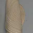 SHACOS Round Placemats Set of 6 Cotton Polyester Braided Place Mats 15 inch Heat Resistant Washable Table Mats for Kitchen Dining Party Natural Table Decor (Beige, 6)