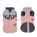 Norbi All-Weather Dog Coat with Harness, Waterproof Windproof Winter Jacket, Reflective Warm Vest for Small, Medium Dogs, Easy On Back Zipper Design