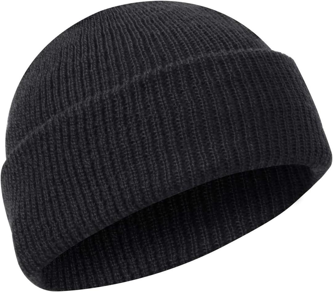 Rothco US Made Wool Watch Cap - All-Weather Protection and Classic Style Beanie (One Size, Black)