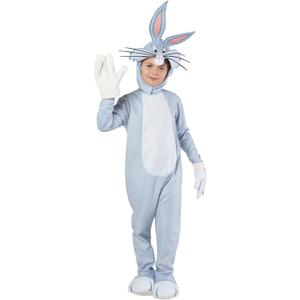 Rubies Child's Looney Tunes Bugs Bunny Costume Jumpsuit With Headpiece and Gloves