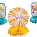 Fun Express Summer Party Honeycomb Centerpieces - Set of 3 