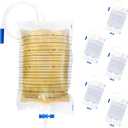 5 Packs Urinary Leg Bags 1000ml Urinary Drainage Bags with Easy Drain T Tap Switch and Anti-Reflux Valve Night Bags Easy Flip Drain Urine Bag