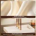 Abiglifty 3 Tier Necklace Holder Display, Jewelry Organizer, Jewelry Stand, Bracelet Display, Necklace Organizer, Bracelet holder, Jewelry Display for Necklace, Watches, Rings, Beige