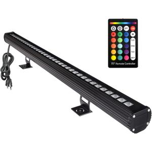 10x60' New Upgraded Wall Washer LED Lights, 144W RGB + 5000K Daylight Wall Wash Lighting, Color Changing, Dimmable, IP65 Waterproof, 3.2ft/40,120V Outdoor/Indoor Stage Light Bar