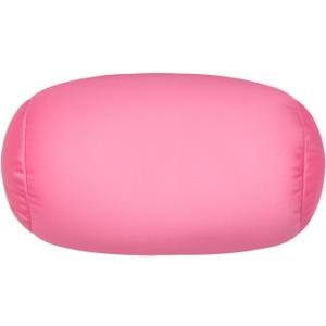 Squishy Microbead Neck Pillow, 7Inch x 12Inch Soft Travel Body Bed Pillow Bean Pillow for Kids Adult Chair Sleeping Car Seat, Fun Dormroom (Pink)