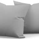 Premium 16x16 Inch Outdoor Throw Pillows Set of 2Fabric with 1500-Hour Color Fastness Waterproof TPU Inner Lining Decorative and Durable for Patio Garden and Indoor Use, Gray