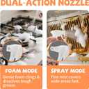 WETQUEEN All Purpose Cleaner Spray, Heavy Duty Kitchen Degreaser Foam Spray, Stubborn Stain Remover for Kitchen, Bathroom, Cooker, Countertops, Tiles, Dual-Spray Nozzle, Lemon Scent, 16.91 Fl Oz