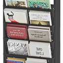 6-Tier Bookshelf, Book Storage Organization with Wheels Mobile Rolling Bookshelves Cart for Home Office Kids’ Study Room School, Black