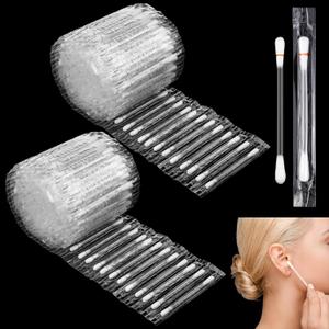 Hoolerry 200 Pcs Piercing Aftercare Swabs Disposable Individually Packaged Saline Solution Swabs for Hole Cleaner, Keloid Bump Removal, Nose Piercing Bump