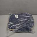 LONBET Laundry Basket with Lid, Made from Breathable Fabric | Aesthetic Clothes Hampers for Laundry with Side Handles & Sturdy Bamboo Frame (26 Gallons - Single, Blue)