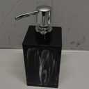 Hand Soap Dispenser, 16.9 oz Countertop Hand Lotion Pump Bottles, Lotion Container, Refillable Liquid Hand Soap Jar, Resin Shower Dispensers for Bathroom, Kitchen (Black)