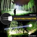 Flashlight Rechargeable Flashlights High Lumens, 99,000 LM Bright LED Flashlight Powered Flash Light, USB Rechargeable Flashlights & Waterproof Handheld Flash lights for Home Camping Hiking(2 Pack)