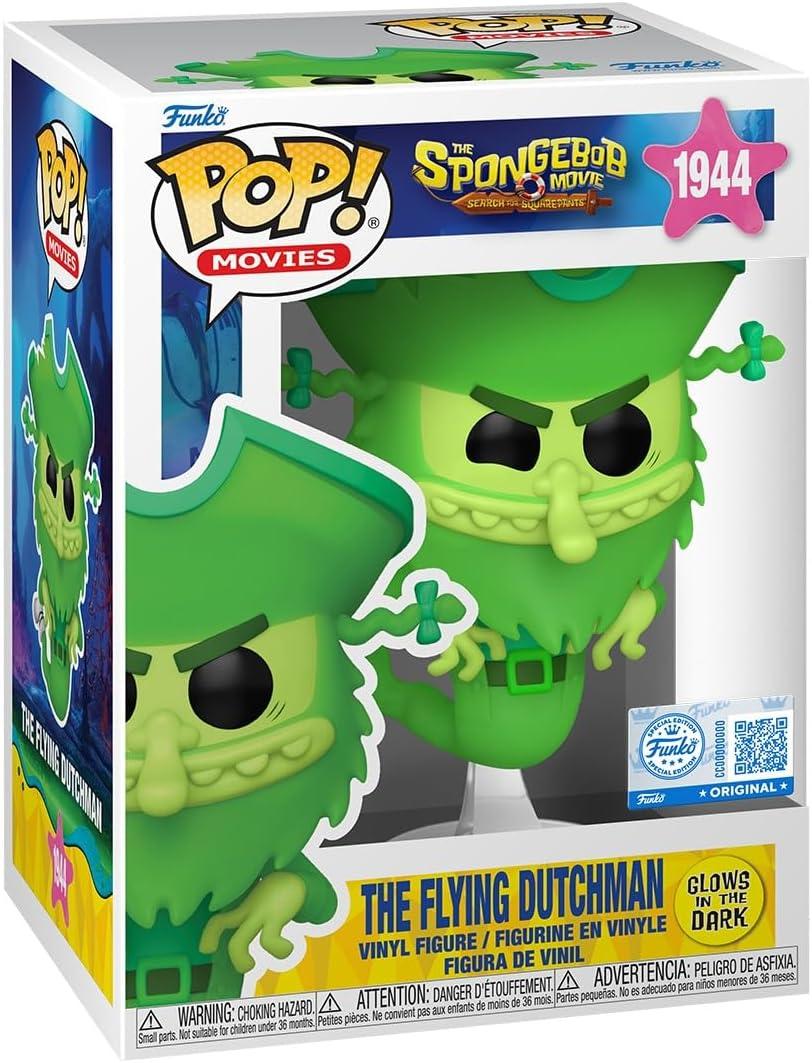 Funko Pop! Movies The Sponge bob Movie The Flying Dutchman Glow in The Dark Collectable Vinyl Figure Gift Idea Official Merchandise Toys for Kids & Adults