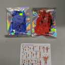 T13 Action Figure 2Pack Sets  Already Assembled 3D Printed Collectible Toy with Dummy 13, Titan 13 Robot T-13 Model Dummy Toys Kit for 6 7 8 9 10 11 12 Years Old Kids Gift & Adults (Blue and Red)