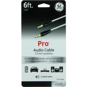 GE 3.5mm Auxiliary Audio Cable - Black
