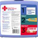 BAND-AID Brand Travel Ready Portable Emergency First Aid Kit for Minor Wound Care, Perfect for Home, Car, Travel, Camping Essentials & Outdoor Emergency Kit, 80 Pieces
