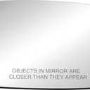 BOOLEE Mirror Glass Replacement fit for 2007-2012 Toyota Camry/Camry Hybrid (1st digit of VIN is a 1,4 or 5 made in USA Only) Passenger Right Side RH With Adhesives