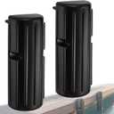 OCEANBROAD Boat Bumpers for Docking, Boat Dock Bumpers for Edge & Side, Marine Fender Guard with Stainless Steel Hardware, UV-Resistant PVC, Vertical Dock Protection for Straight Edge Installation