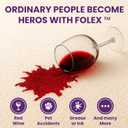 FOLEX Instant Carpet Spot Remover 128 oz - Powerful Stain Remover for Carpets, Upholstery & Rugs - Eliminates Pet Stains, Grease, Red Wine, Food, Makeup & More - With Reusable Cleaning Cloth - 1 Pack