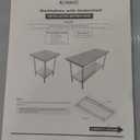 ALL16GWT3036 30" x 36" Stainless Steel Work Table, Silver