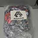 Awumbuk Wide Headbands for Women, 7.08 Inch Thick Boho Turban Style Hair Wraps, Non-Slip Moisture-Wicking Workout Headband for Sports, Yoga, Daily Fashion, 8 Pack Multi Colors (rose pink)