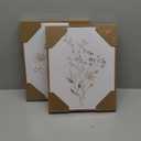 Boho Wall Art Set of 2 Watercolor Botanical Floral Picture Blossomy Wildflower Canvas Art Prints Minimalist Flower Wall Decor for Living Room Bedroom Bathroom Home Office Decoration, 11x14 Inch Framed (14L" x 11W")