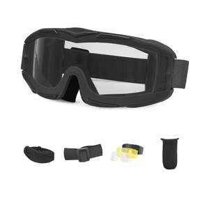 KEMIMOTO Tactical Airsoft Goggles with Anti Fog & 3 Interchangeable Lenses