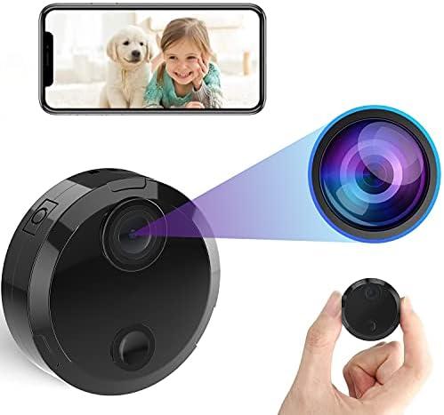 WYTIWYG 4K HD Wireless Camera - Extended Battery Life, Indoor Home Security Camera, Automatic Night Vision, WiFi Baby Monitoring, SD Card Loop Recording and App Control