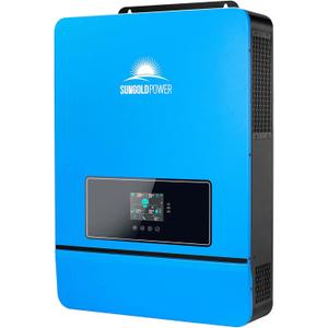 SUNGOLDPOWER 8000W 48V Solar Inverter, Built-in 2 MPPTs, Max 200A Battery Charging,Split Phase AC Input/Output 120V/240V(settable),Pure Sine Wave Inverter UL1741 SPH8048P(WiFi and BMS COMM)