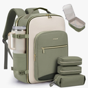 LOVEVOOK 40L Travel Backpack for Women & Men, Airline Approved Carry On Luggage with 3 Packing Cubes, TSA Overnight Bags, Waterproof Personal Item Bag, Weekender Essentials Backpacks fits 17" Laptop