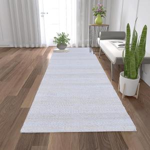 Antep Rugs Natural 2x6 Indoor Hand Woven Fiber Jute Runner Rug (Off White, 2'6" x 6')