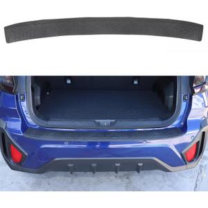 Rear Bumper Cover Protector Trim Compatible with Subaru Crosstrek 2024-2026Scratch Resistant Trunk Door Entry Guards Trunk Door Sill Cover Scuff Plate Strip Protection Accessories (Black A)